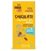 Czekolada Słodzona Daktylami Bezglutenowa BIO 80 g Super Fudgio