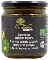 Papryka Jalapeno Zielona Krojona w Zalewie BIO 350 g (130 g) Campomar Nature