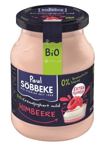 Jogurt Malinowy BIO 500 g Słoik Sobbeke