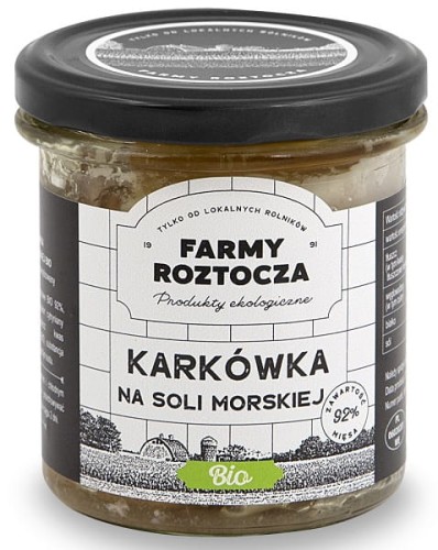 Karkówka na Soli Morskiej BIO 250 g Słoik Farmy Roztocza