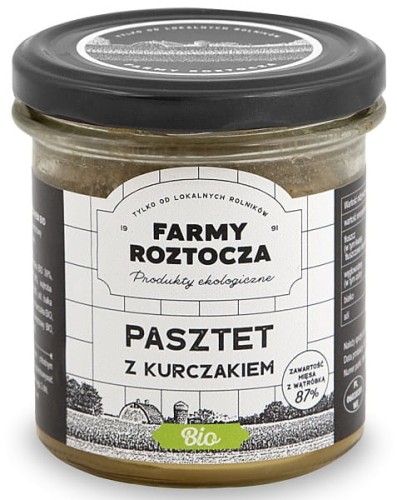 Pasztet Drobiowo-Wieprzowy BIO 180 g Słoik Farmy Roztocza