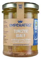 Tuńczyk Biały w BIO Oliwie z Oliwek Extra Virgin 200 g (130 g) Słoik Emperatriz