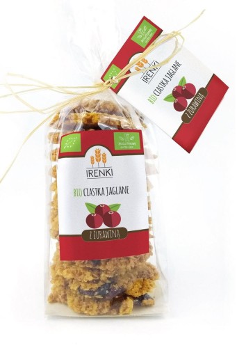 Ciastka Jaglane z Żurawiną Bezglutenowe BIO 150 g Irenki