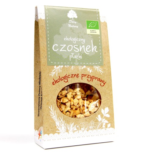 Czosnek Cięty BIO 50 g kartonik Dary Natury