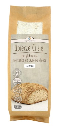 Mieszanka do Wypieku Chleba JASNEGO Bezglutenowego 440 g Pięć Przemian