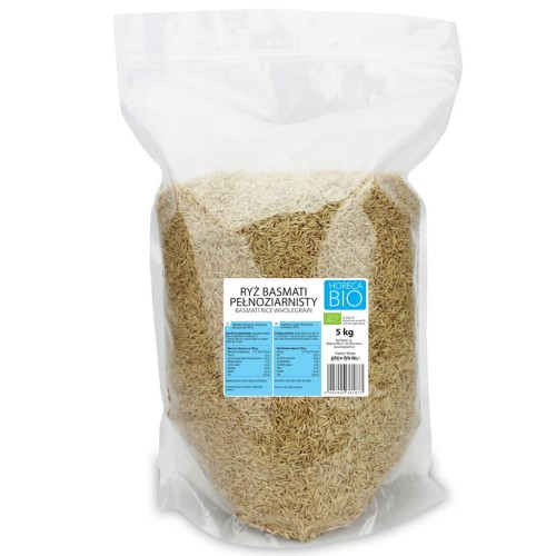 Ryż Basmati Pełnoziarnisty BIO 5 kg Horeca