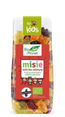 Żelki Misie bez Żelatyny Bezglutenowe BIO 100 g Bio Planet