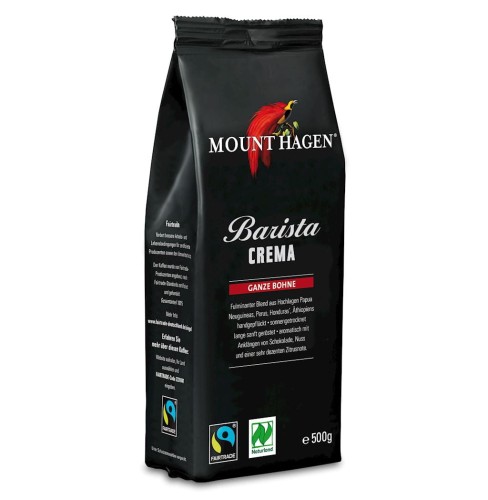 Kawa Ziarnista Arabica 100 % Barista Crema FT BIO 500 g Mount Hagen
