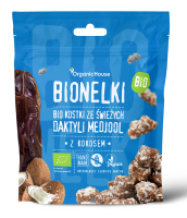 Praliny Daktylowe z Wiórkami Kokosowymi Bezglutenowe BIO 50 g Organic House