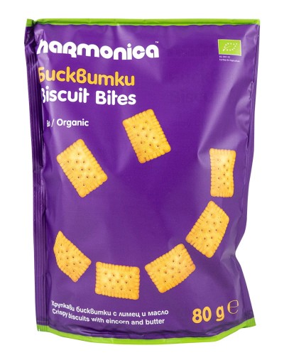 Herbatniki Mini Maślane BIO 80 g Harmonica