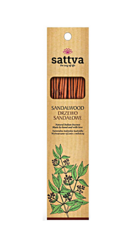 Kadzidło Indyjskie Drzewo Sandałowe (15 szt.) 30 g Sattva