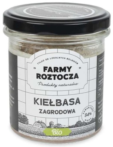Kiełbasa Zagrodowa BIO 250 g Słoik Farmy Roztocza