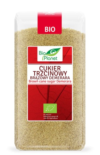 Cukier Trzcinowy Brązowy Demerara BIO 500 g Bio Planet