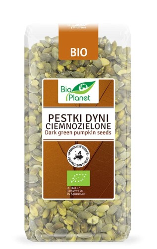 Pestki Dyni Ciemnozielone Europejskie BIO 350 g Bio Planet