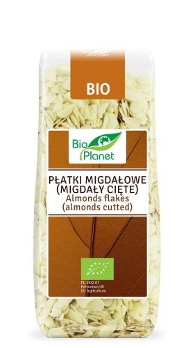 Płatki Migdałowe, Migdały Cięte BIO 100 g Bio Planet