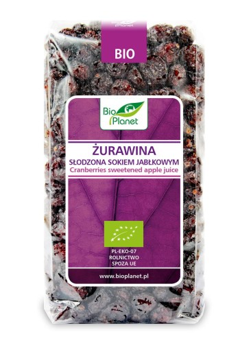 Żurawina Słodzona Sokiem Jabłkowym BIO 400 g Bio Planet