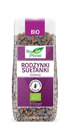 Rodzynki Sułtanki Bezglutenowe BIO 200 g Bio Planet
