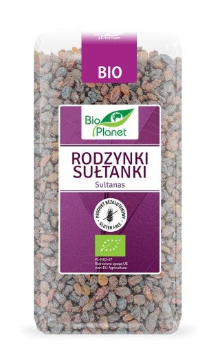 Rodzynki Sułtanki Bezglutenowe BIO 400 g Bio Planet
