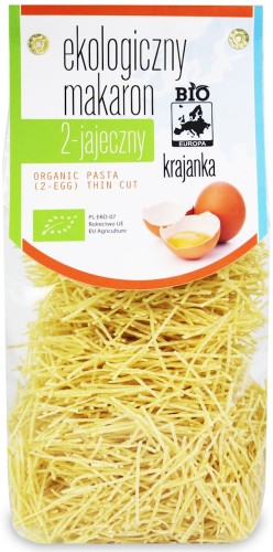 Makaron Pszenny 2-Jajeczny Krajanka BIO 250 g Bio Europa