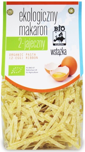 Makaron Semolinowy 2-Jajeczny Wstążka BIO 250 g Bio Europa
