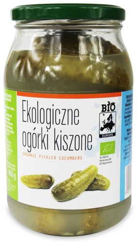 Ogórki Kiszone BIO 820 g (460 g) Bio Europa