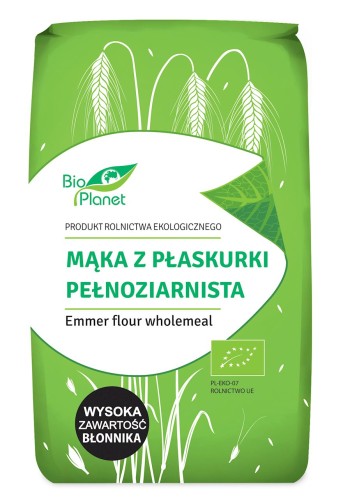 Mąka z Płaskurki Pełnoziarnista BIO 500 g Bio Planet