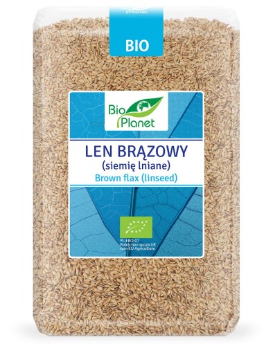 Len Brązowy, Siemię Lniane BIO 2 kg Bio Planet