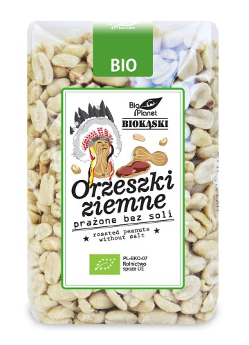 Orzeszki Ziemne Prażone Bez Soli BIO 350 g Bio Planet