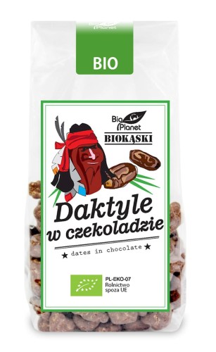 Daktyle w Surowej Czekoladzie BIO 100 g Bio Planet