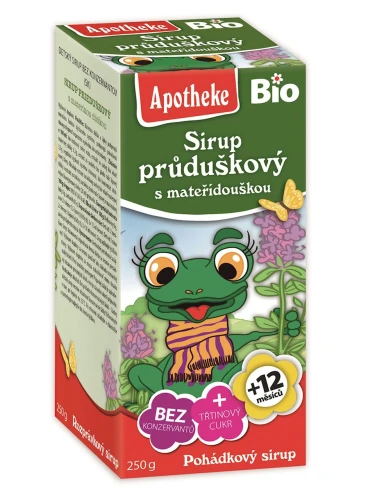 Syrop dla Dzieci z Tymianku i Dzikiej Róży BIO 250 g Apotheke