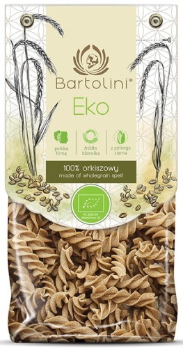 Makaron Orkiszowy Razowy Świderki BIO 250 g Bartolini