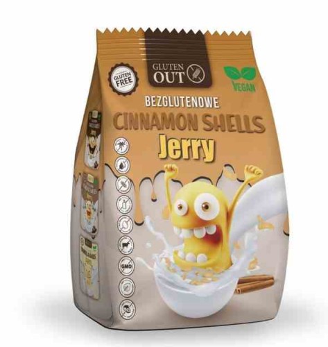 Muszelki Śniadaniowe Cynamonowe Bezglutenowe 375 g Gluten Out