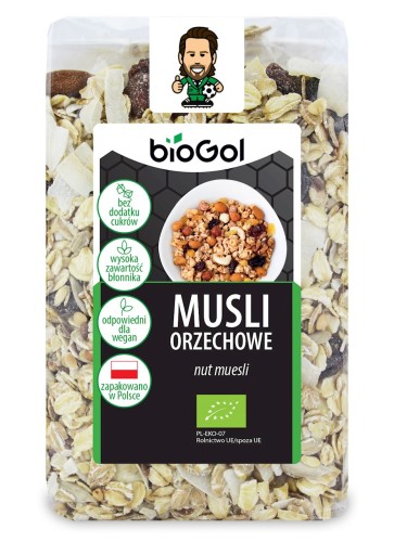 Musli Orzechowe BIO 300 g Biogol