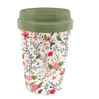 Kubek Podróżny z Tworzywa Pla Flowers and Birds 350 ml Chic-Mic
