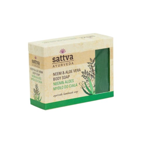 Mydło w Kostce do Ciała Neem i Aloes 125 g Sattva