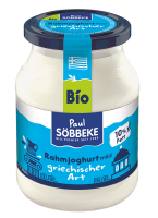 ❄️ Jogurt Naturalny Typu Greckiego Kremowy BIO 500 g Słoik Sobbeke