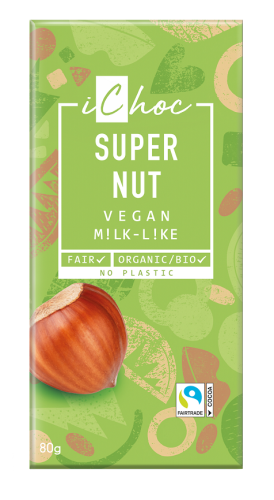 Tabliczka Kakaowa z Orzechami Laskowymi BIO 80 g Ichoc