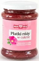 Płatki Róży w Cukrze 320 g Polska Róża