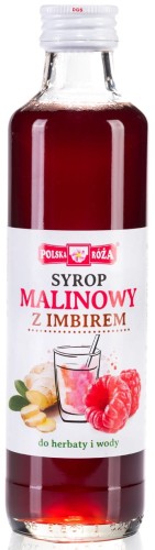 Syrop Malinowy z Imbirem 250 ml Polska Róża