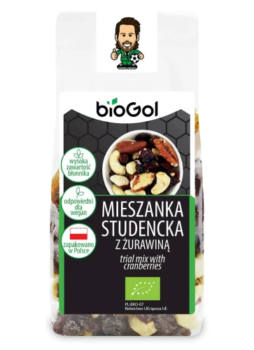 Mieszanka Studencka z Żurawiną BIO 150 g Biogol