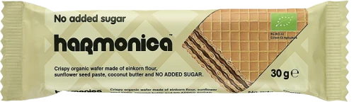 Wafelek z Samopszy z Kremem Mleczno - Kakaowym Niska Zawartość Cukrów BIO 30 g Harmonica