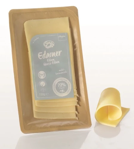 Ser Edamski Plastry BIO (40% Tłuszczu w Suchej Masie) 150 g Oma