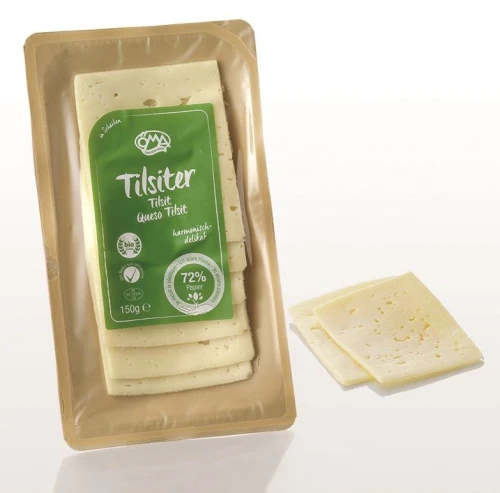 Ser Tylżycki Plastry BIO (45% Tłuszczu w Suchej Masie) 150 g Oma