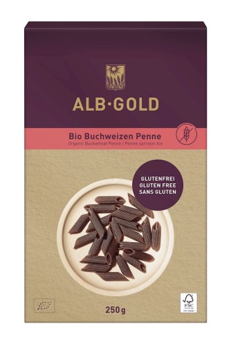Makaron Gryczany Penne Bezglutenowy BIO 250 g Alb-Gold