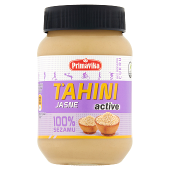 Tahini Jasne Active Pasta Sezamowa Bezglutenowe 460 g Primavika