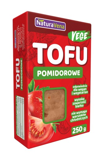 Tofu Kostka Pomidorowe 250 g Naturavena