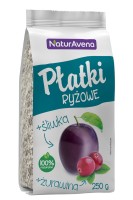 Płatki Ryżowe z Żurawiną i Śliwką 250 g Naturavena