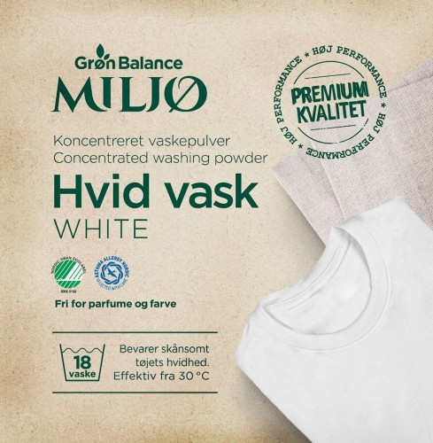 Proszek do Prania Białych Ubrań Koncentrat 785 g Gron Balance