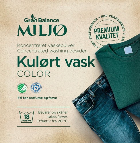 Proszek do Prania Kolorowych Ubrań (Koncentrat) 785 g Gron Balance