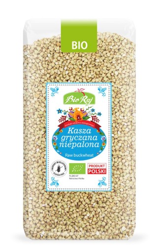 Kasza Gryczana Niepalona Bezglutenowa BIO 500 g BIO Raj